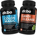 Καθαριστικό του παχέος εντέρου Detox & Candi Καθαρίστε χάπια - 15 ημέρα καθαρισμού του παχέος εντέρου χάπια με Probiotic & Ρίγανο συμπλήρωμα στήριξης Caprylic Acid Complex για το κίνημα του κυνόδοντα, Poop Εντερική Στομάχι Bloating