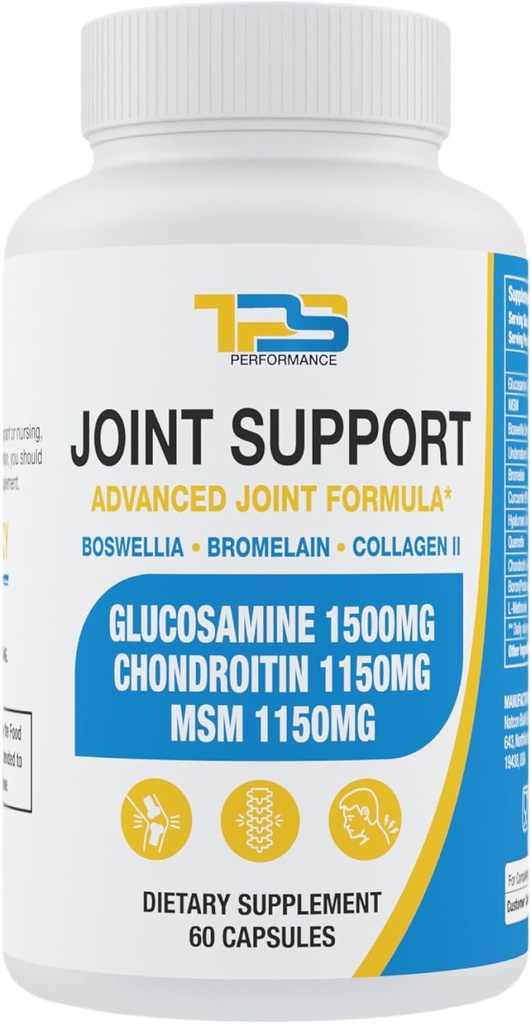 Joint Support Supplement | Glucosamine Chondroitin MSM 60 Capsules