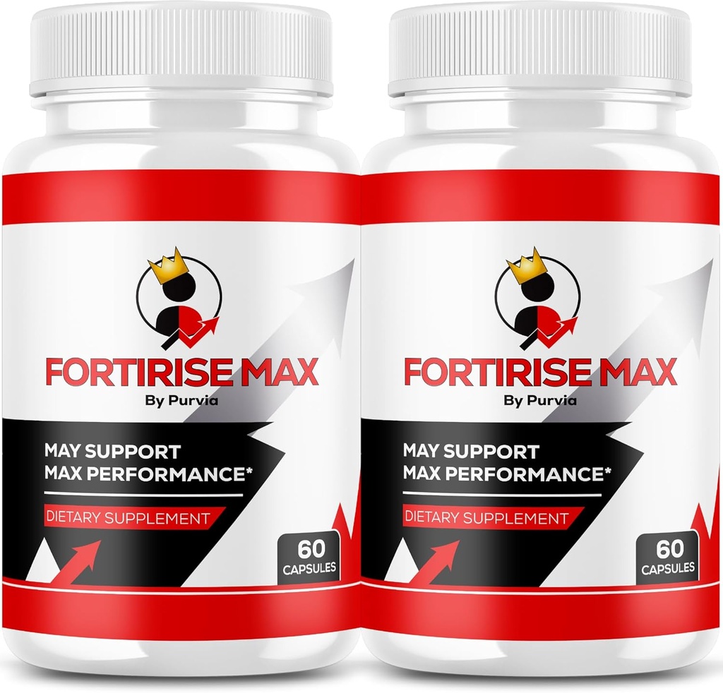 (2 Pack) Fortirise Max - Fortirise Max Pills Maximum Strength Formula, Fortirise Maxx Overall Wellness Support Vitamin Supplement Review, Fortirise Capsules, Fortirise Ultra Advanced (120 Capsules)