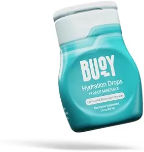 Buoy Electrolyte Drops | No Sugar, No Sweeteners | Trace Mineraller, Vitaminler ve Antioksiler | Heflavored | Any Drink | Daily Hydration Supplement (1, Unflavored)