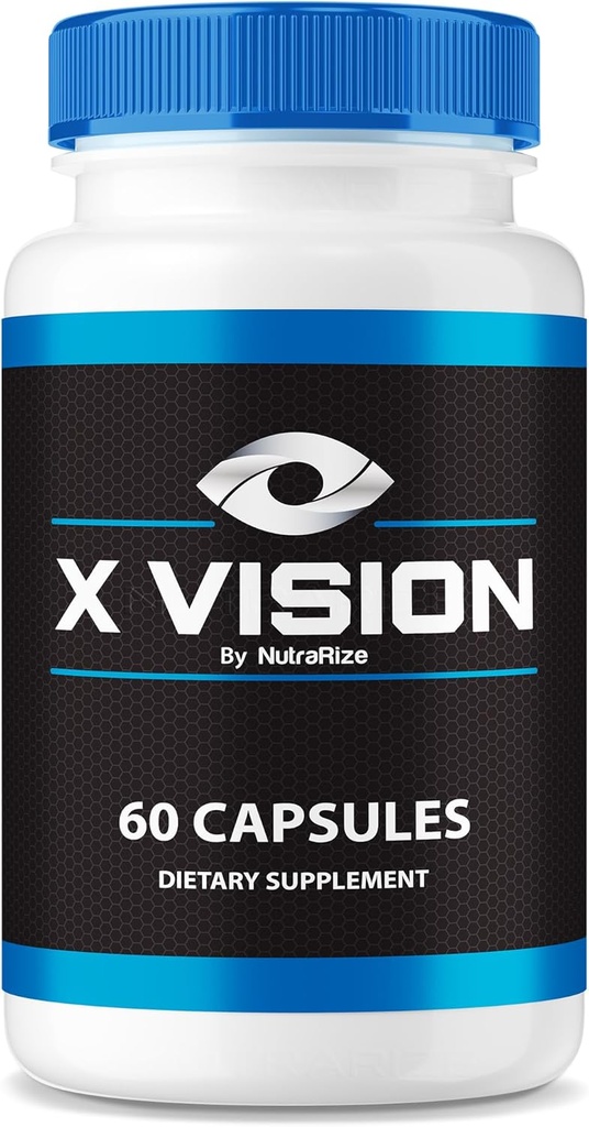 NutraRize X Vision Capsules – Daily Eye Support Formula with Natural Ingredients to Help Maintain Visual Wellness and Eye Comfort | Easy-to-Take Pills (60 Capsules)