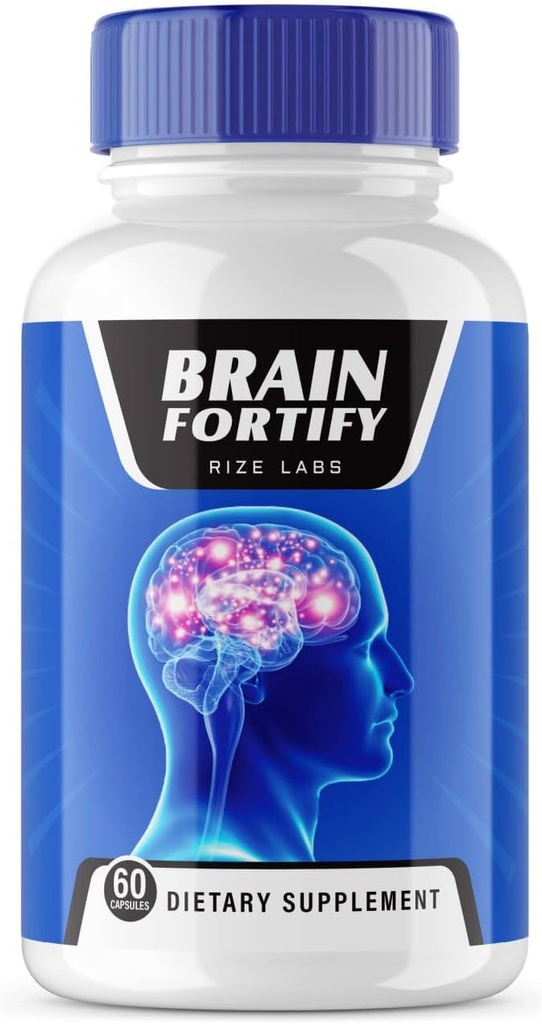 rize labs - BrainFortify συμπλήρωμα, Organic Memory supporting Formula to Reduce The Negative Effects of Brain Fog, Used to Boost Memory (60 Κάψουλες)