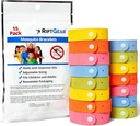 RiptGear Mosquito Desenleri - Çocuklar ve Yetişkinler için Mosquito Ayakkabılarının 15 Paketi, Insect Jewel, Citronella Bileband - DEET Free Mosquito Bilebands, Camping Aksesuarları