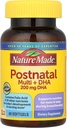 Doğa Made Postnatal Multivitamin + DHA 200 mg, 60 Softgels, Hemşire Anneleri ve Bebekleri Emzirme sırasında Desteklemek için, Postnatal Vitaminler & Nutrients Demir, Vitamin D3, Kalsiyum, Iodines,