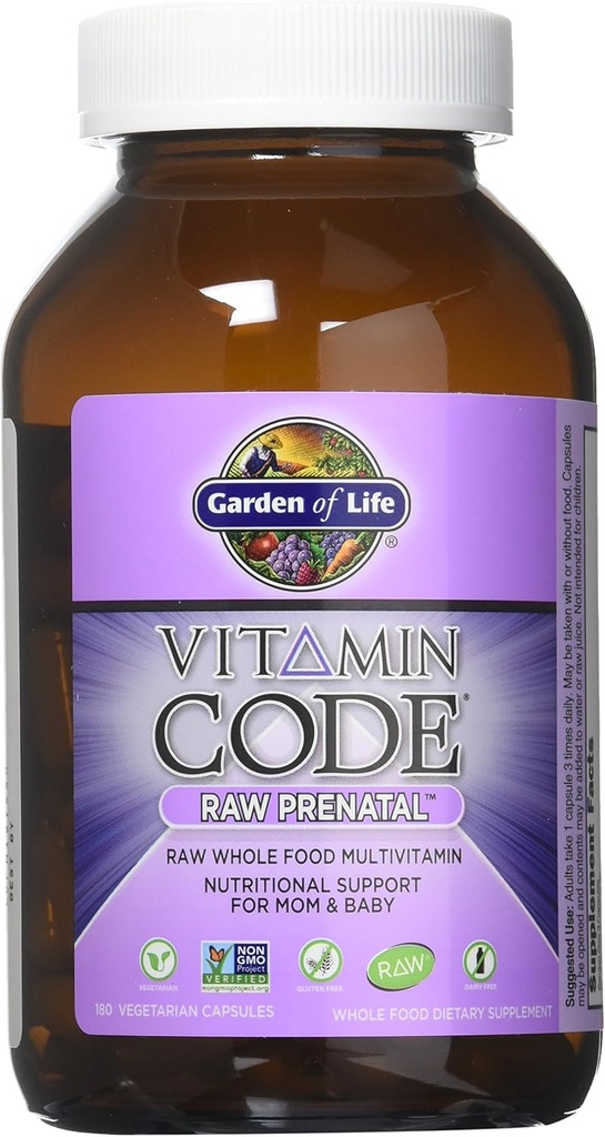 Garden of Life Vitamin Code RAW Prenatal, 90 Capsules by Garden of Life