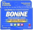 Hareket Hastalığı Için Bonine Çekilebilir Tabletler, Raspberry Flavored, 8 Her Şey