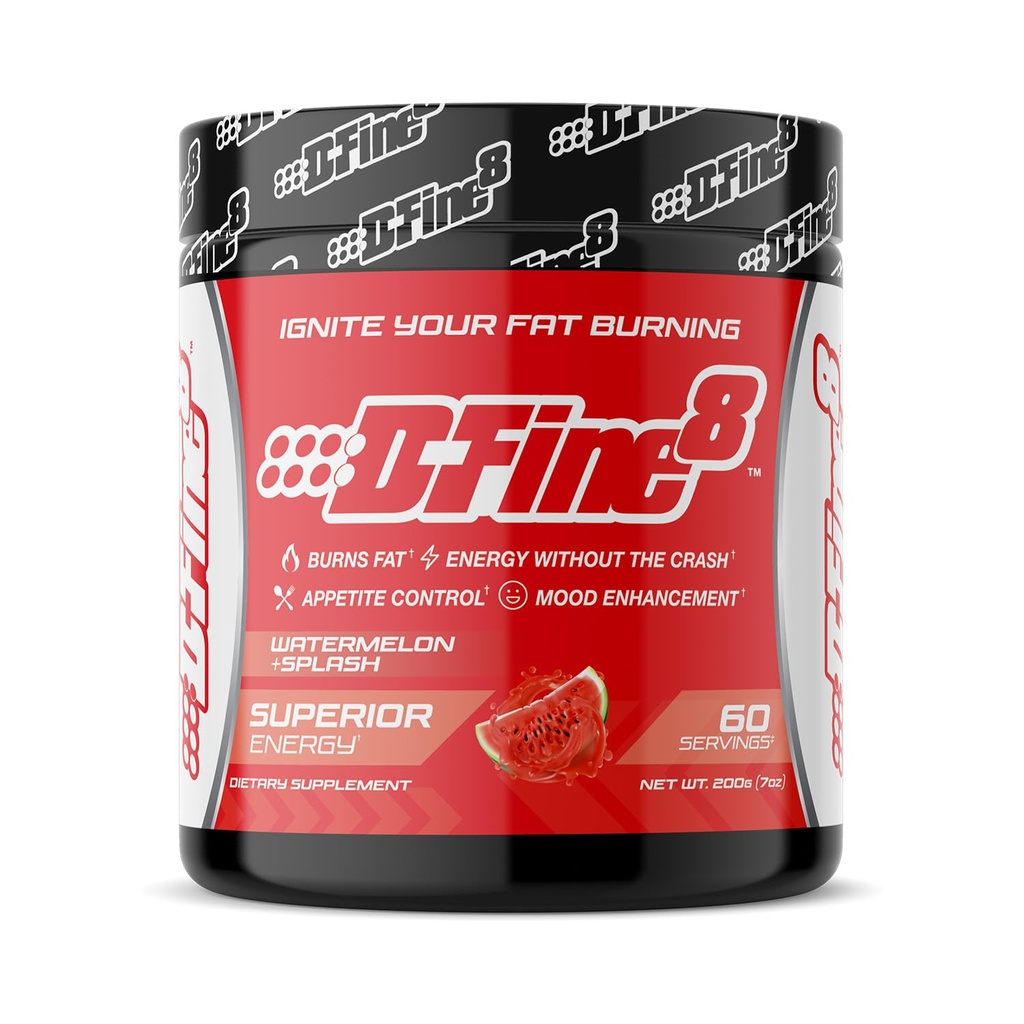 Termogenic Pre-Workout Energy Toz & Kedding Supplement, Boost Energy Mood & Focus, Sugar Free, Contains Senactiv, Endurance, 300 mg Caffeine, N-Acetyl-L-Tyrosine (Watermelon Yolu)
