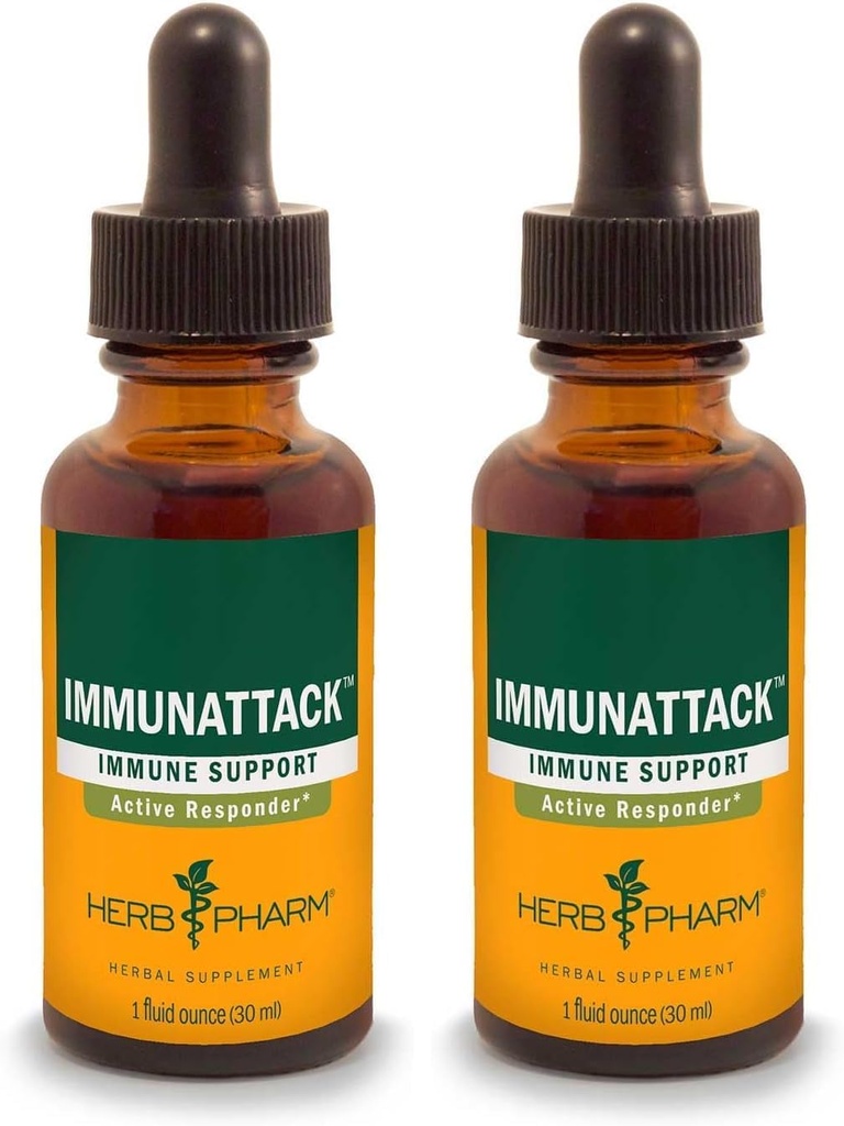 Herb Pharm Immune System Support için Sıvı Herbal Formula'e saldırır - 1 Ounce (FIMAT01) (Pack of 2)