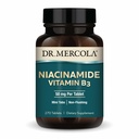 Dr. Mercola Niacinamid Vitamin B3-50 mg per Tablet - Destekler Metabolik Sağlık - Non-Flushing - Mini Tabs - Non-GMO, Gluten-Free & Soy-Free - 270 hizmet (270 Tablet)