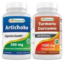 εκχύλισμα Artichoke 10000 mg & κουρκουμίνη κουρκουμίνης 1500mg/Σερβίροντας με βιοπερίνη