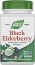 Nature's Way Black Elderberry Capsules, Traditional Immune Support* Supplement with Elderberry and Elderflower, Plant Support, 100 Capsules (Pazar May Vary)