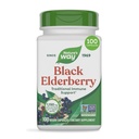 Nature's Way Black Elderberry Capsules, Traditional Immune Support* Supplement with Elderberry and Elderflower, Plant Support, 100 Capsules (Pazar May Vary)