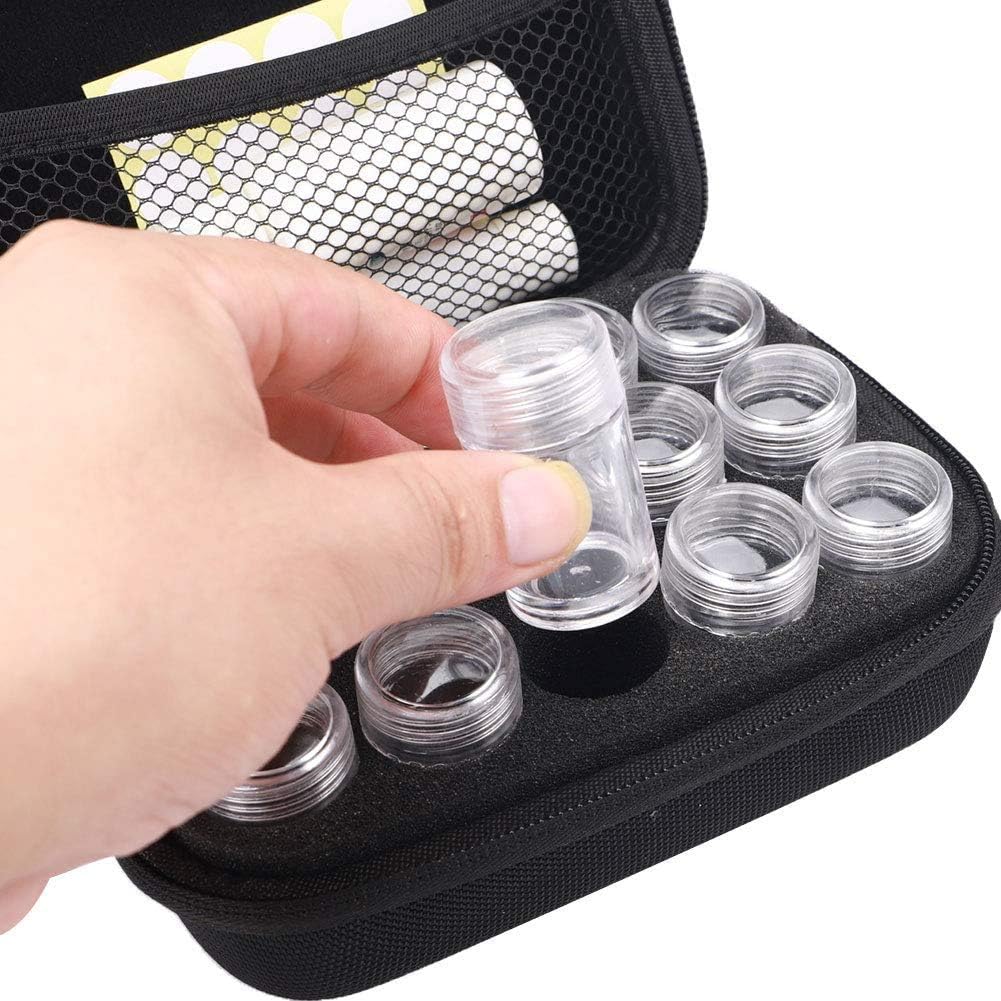 Seyahat Pill Organizer 15 Bölünmüş Tiny Şişes & Writable Label ile Organize Edilecek, Tıp ve Vitamin Sahibi Pill Box