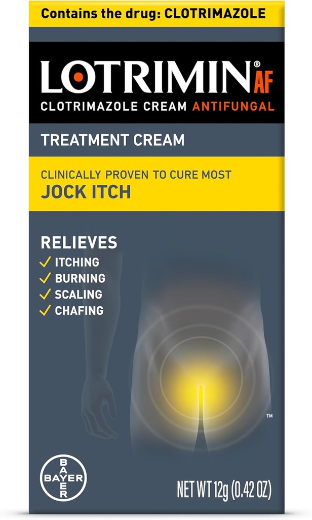 Lotrimin AF Jock Itch, Jock Itch, ve Athlete's Foot Cream, 0.42 Ounce (Pack of 1) (Pazar May Vary)