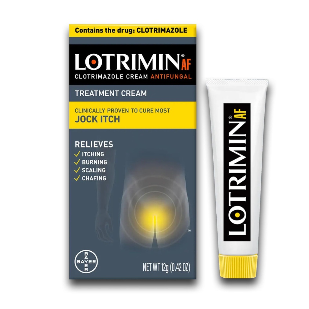 Lotrimin AF Jock Itch, Jock Itch, ve Athlete's Foot Cream, 0.42 Ounce (Pack of 1) (Pazar May Vary)