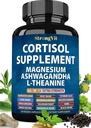 Cor ile kadınlar için Cortisol Supplements, Ashwagandha & L-Theanine. Cortisol Manager, Function, Detox, Lower ve Control (59 Kont)