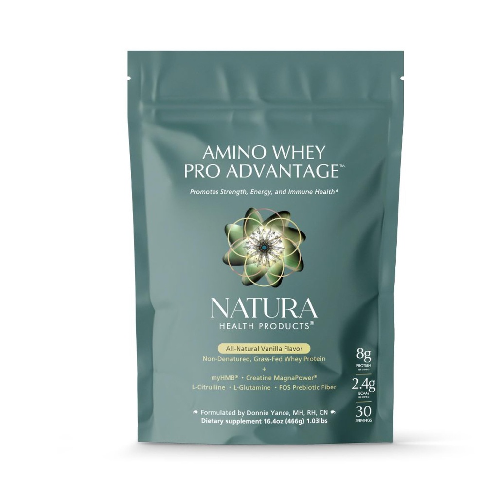 Natura Health Products Reese Whey Pro AvantajTM - Grass-Fed Whey proteini HMB, Kretine, L-Glutamine. Kas Büyümesi için Temiz Malzemeler, Kurtarma (8 Scoop başına protein Grams - 30 Hizmet)
