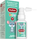 NAVEH PHARMA® Kuru Ears Bebek | Mayomers Ear Drops | Ear Kurutucu Küçük Yüzücüler için Geri Döndü | İkincilerde Kulaklarda Su Çekti | İşitme kaybı (1 Fl Oz)