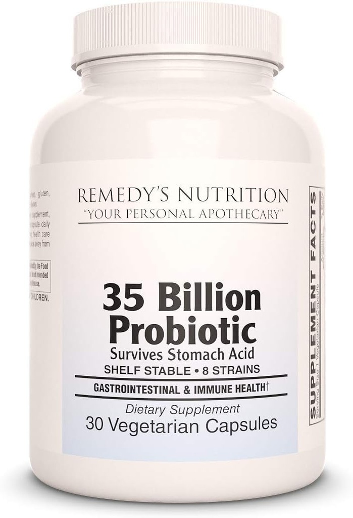 Remedy'nin beslenme Probiyotik 35 Milyar 30 Capsule /Vegan Caps