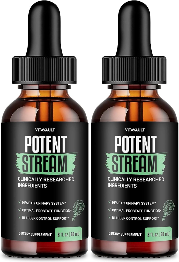 Potent Stream Drops Prostate Supplements for Men PotentStream Prostate Health Supplements for Men Potent Stream Drops - Shilajit and MCT Oil, PotentStream Drops Yorumları (2 Paket)