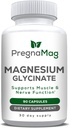 Magnezyum Glycinate - PregnaMag - 275 mg - Non-Buffered Magnezyum Bisglycinate Kas, Heart, Nerve, Gut, Bone Support, High Abxia, Diglycinate, Gebelik, Calming, Kas Rahatlama ve Kurtarma
