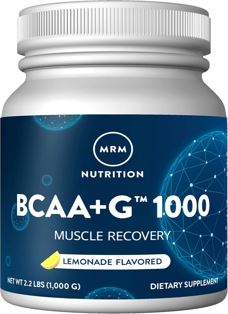 MRM BCAA+G, Lemonade, 35.2-Ounce (1000g) Plastik Jar