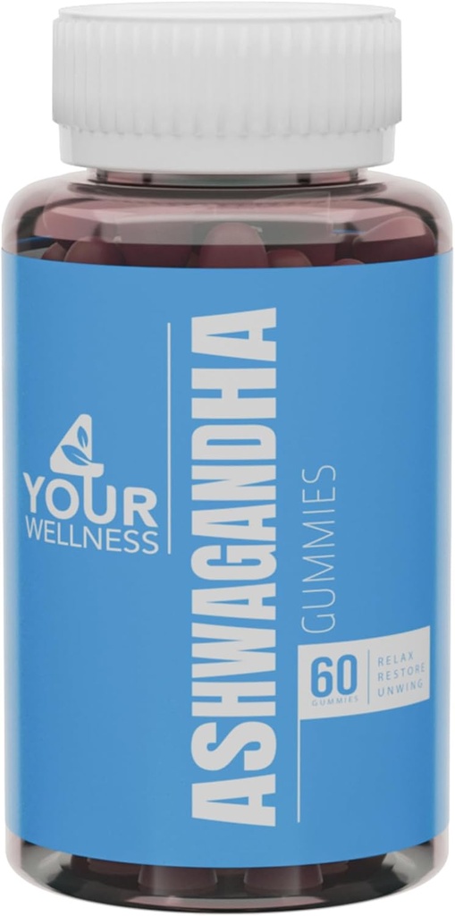 Ashwagandha Gummies Karma Berry KSM-66, Lion's Mane, Vitamin-D, Non-GMO, Gluten-Free, Gelatin Free & Kosher (60 Kont)