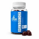 Ashwagandha Gummies Karma Berry KSM-66, Lion's Mane, Vitamin-D, Non-GMO, Gluten-Free, Gelatin Free & Kosher (60 Kont)
