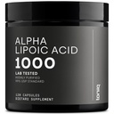 Toniiq 1000 mg Ultra High Strength Alfa Lipoic Acid Capsules - Yüksek derecede% 99+ USP Standard - 120 Capsules ALA Supplement Ultra High Strength Alfa Lipoic Acid Capsules - Highly Purified 99+ USP Standard - 120 Capsules ALA Supplement