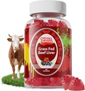 Grass Fed Beef Liver Gummies, Dessicated Beef Liver Supplement for Energy, Immunity, and Full Wellness - Non GMO, Gluten Free, 60s Count