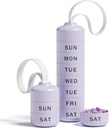 Betife Cute Pill Organizer, Low Weekly Pill Box for Travel, Cute Daily Pill Case 7 Day, 7 Büyük Dayanıklı Karşılaştırmalar, Sturdy ABS Pill gain for Vitamin Supplement Medicine (Purple)