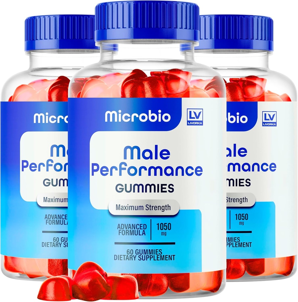 LIVORKA (3 Pack) Microbio ME Gummies, Microbio ME Gummies for Men, Microbio ME Gummy, Microbio ME Gummies, Microbio ME Gummies - All Natural support Supplement Gummies, 180 Gummies for 3 Months.