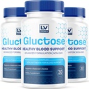 (3 Pack) Gluctose Advanced Blood Support, Gluctose, Gluctose - Advanced Blood Support Supplement, Gluctose Supplement Support Capsules - All Natural Formula, 90 Capsules for 3 Ay