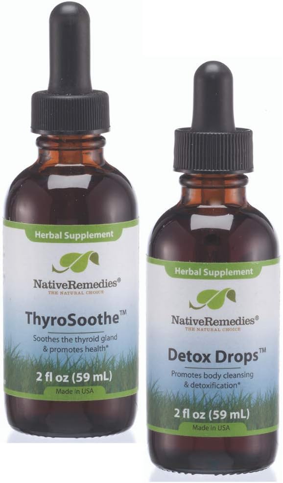 Yerli Remedies ThyroSoothe ve Detox Drops ComboPack