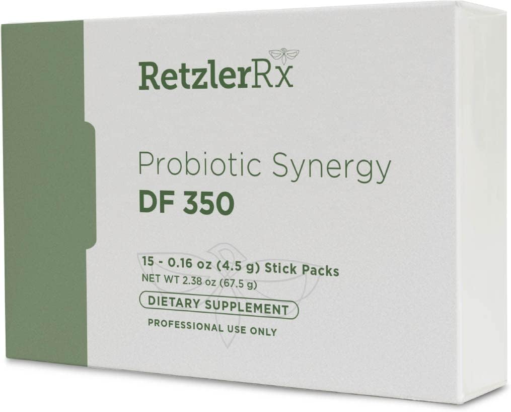 Probiotic Synergy DF 350 ® από τον Dr. RetzlerRxTM - 350 δισεκατομμύρια CFU - Γαλακτοκομικά-Δωρεάν, Υψηλής Ικανότητας 350 CFU 18-Strain Probiotic Supplement - Υποστηρίζει Ανοσοποιητικό + Υγεία των Ουλών (15 Single Service Stick Packs)