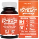 Saw Palmetto Extract – 10X Ικανότητα, φαρμακευτική δύναμη βαθμού - Plus Pumpkin Seed Oil - Υποστηρίζει Prostate Υγεία, Ανακουφίζει θέματα ούρων, υποστηρίζει την ανάπτυξη των μαλλιών, DHT Blocker – 60 Softgels