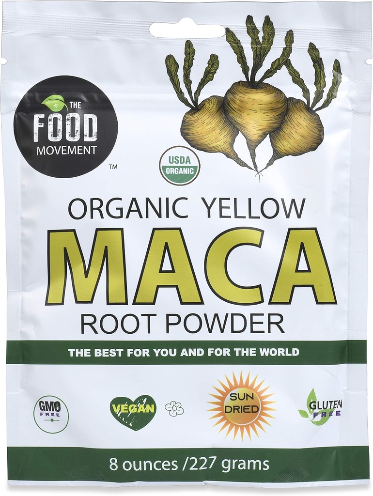 Gıda Hareketi Organik Sarı Maca Root 8 oz