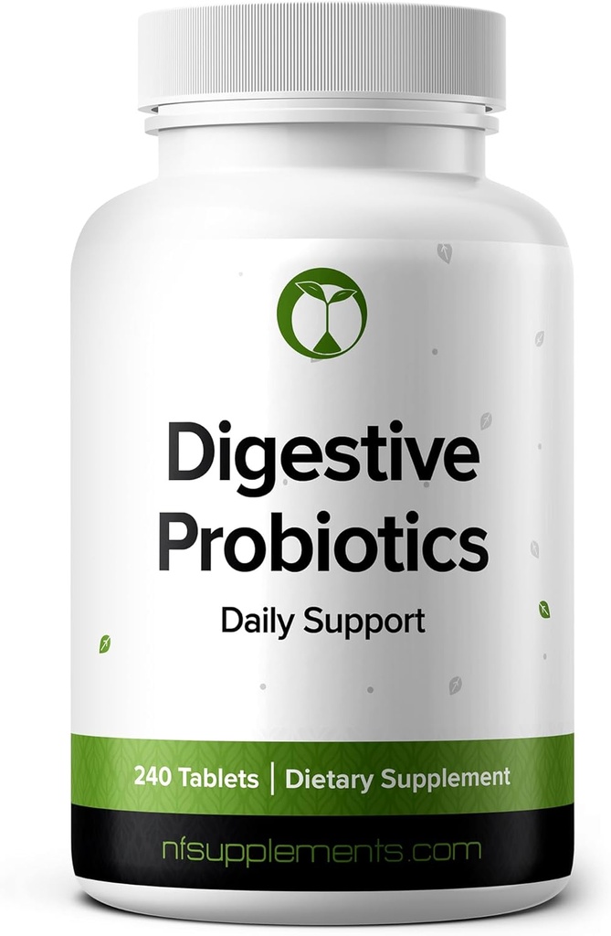 Προβιοτικά για Digestive Υγεία Υποστηρίζει Bloating & Regularity Συμπλήρωμα 240 Δισκία 3 Δισεκατομμύρια CFU (240, Digestive Probiotics)