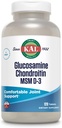 KAL Glucosamine Chondroitin MSM D-3, Ortak Destek Tamam, 1.500 mg of Glucosamine Sulfate, 1.200 mg of Chondroitin Sulfate, 1000 mg of MSM, Plus Vitamin D3 & C, 40 Hizmet, 120 Tablet