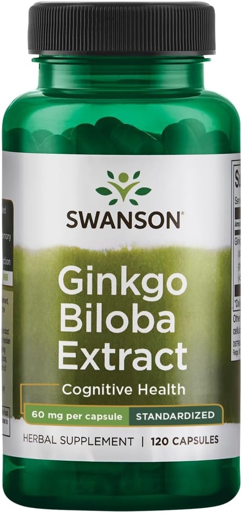 Swanson Ginkgo Biloba% 24 Milligrams 120 Capsules