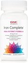 GNC Women's Iron Full Multivitamin, Absorb Iron, 60 Caplets