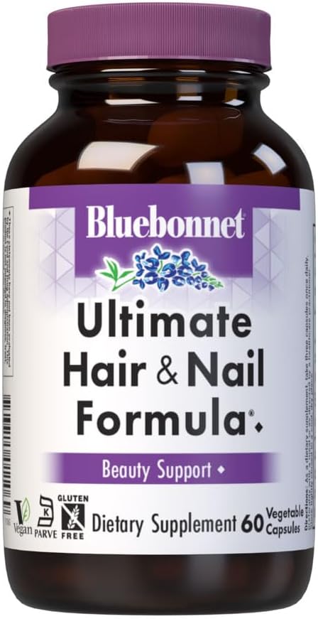 Bluebonnet Beslenme Ultimate Saç ve Nail Formula, Vitaminler*, Mineraller*, Güzellik Için Özel Plastikler*, Gluten-Free, Kosher-Cerrec, Süt-Free, Vegan, 60 Sebze Kapsülleri, 20 Hizmetler