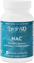 BRAINMD NAC - 60 Vegan Capsules - Antioksi + Immune Support - Gluten Free - 60 Servisler