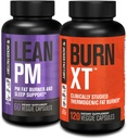 Jacked Factory Lean PM Night Time Fat Burner, Sleep Aid Supplement, & Appetite Suppressant (60 Capsules) & Burn-XT Klinik olarak Studied Fat Burner & Kilo Kayıp Tamam (120 Capsules)
