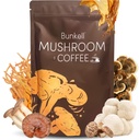 Mushroom Coffee, Adaptogen 6 Mushrooms with Lion's Mane, Reishi, Cordyceps, Shiitake, King Trumpet & Türkiye Tail, Instant Coffee Toz for Energy, Digestion & Immune Support, 30 Hizmet