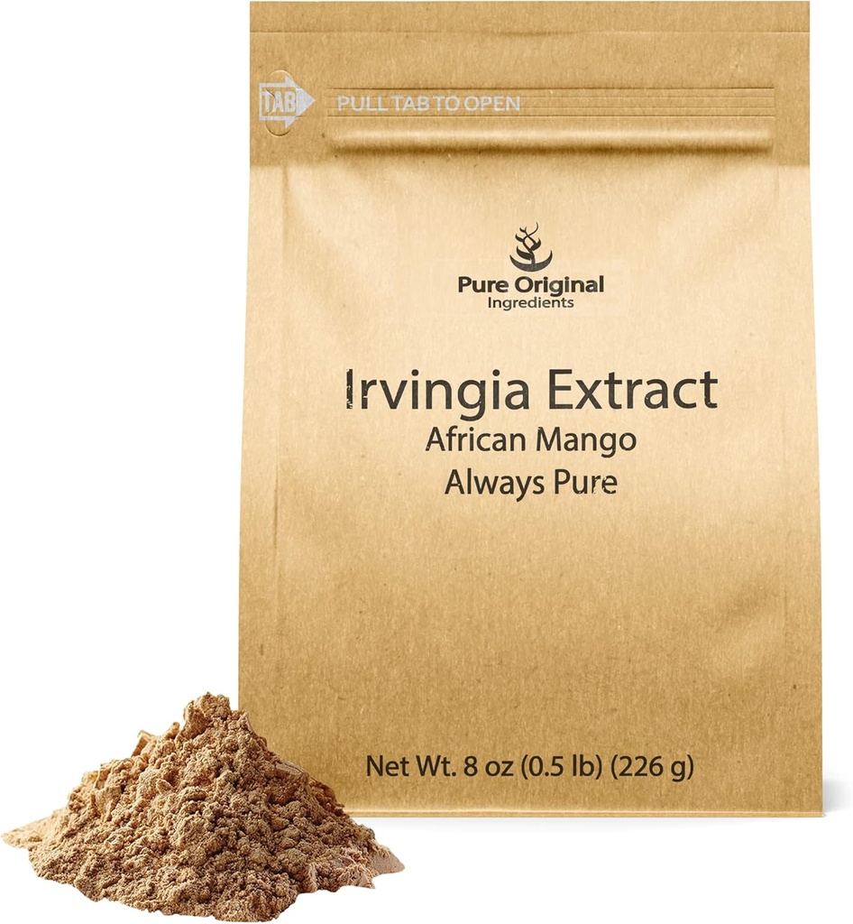 PURE Αρχική ΣΥΣΤΑΤΙΚΑ Irvingia Seed Extract (8 oz) Αφρικανικό Μάνγκο, πάντα καθαρό, φυτικό συμπλήρωμα, χωρίς πληρωτικά ή πρόσθετα