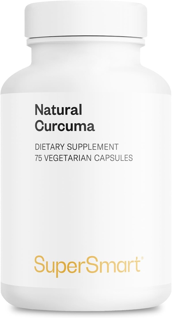 Supersmart - Natural Curcuma günde 2500 mg (Yüksek Potency) - Curcuma Longa Ekstra Supplement - Tumeric Curcumin% 95 Curcuminoids | Non-GMO & Gluten Free - 75 Vegetarian Capsules