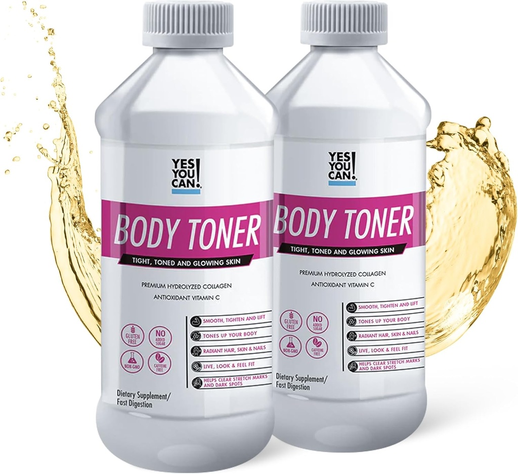 Evet Yapabilirsiniz! Premium Hidrolyzed Collagen, Diyetsel Saç, Skin ve Nails - Body Toning, C ve Collagen,, 16 Hizmet - 2 Pack