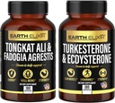 Earth Elixir Fadogia Agrestis 600mg και Tongkat Ali 500mg + Turkesterone1000mg και Ecdysterone 1000mg Συμπλέγματα (180 κάψουλες) Bundle