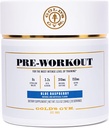 Gold's Gym Beslenme Pre-Workout Toz | Soy-Free, Keto, Vegan Premium Flavor Pre-Workout with Natural Caffeine, L-Citrulline, Alpha GPC, Beta-Alanine, ve Antioksis, 20 Servisler (Mavi Raspberry)